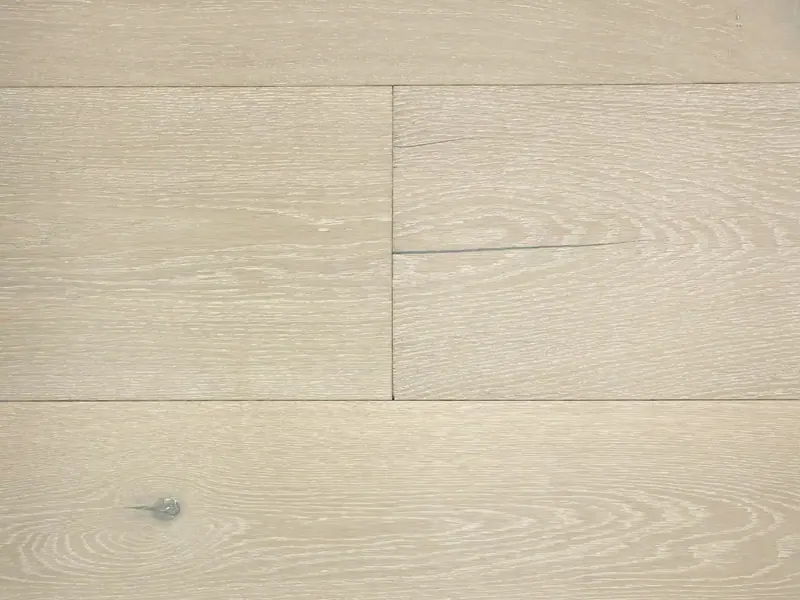 Pravada Floors Artistique Clouette European White Oak Engineered Hardwood, installed in a room