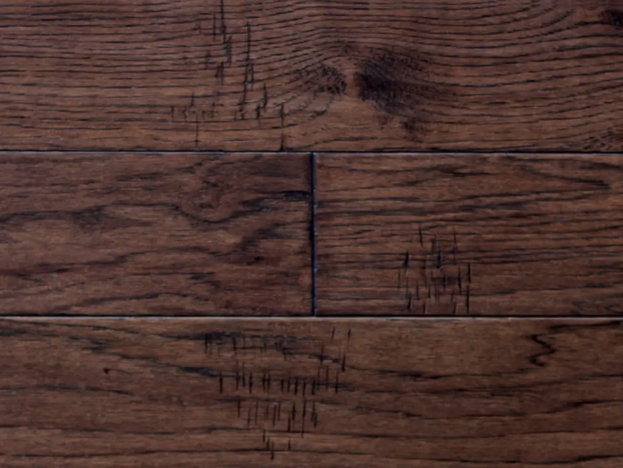 Pravada Floors Heritage Espresso Hickory Engineered Hardwood, installed in a room