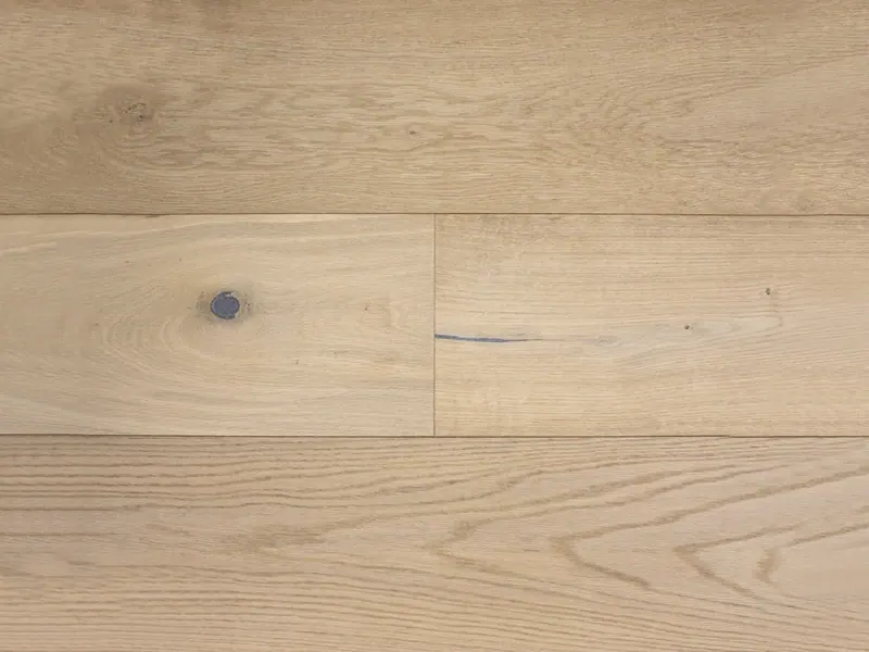 Pravada Floors Le Soleil Fleur European White Oak Engineered Hardwood, installed in a room