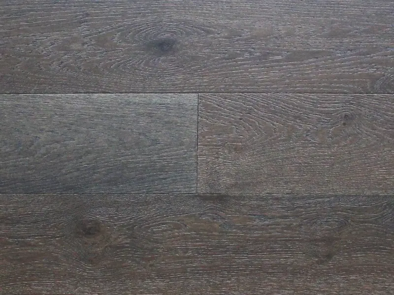 Pravada Floors Ferme Chic Forge European White Oak Engineered Hardwood, installed in a room