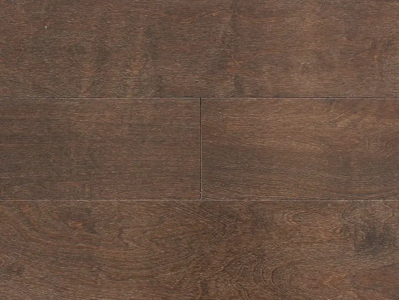 Pravada Floors Loft Java Birch Engineered Hardwood, installed in a room