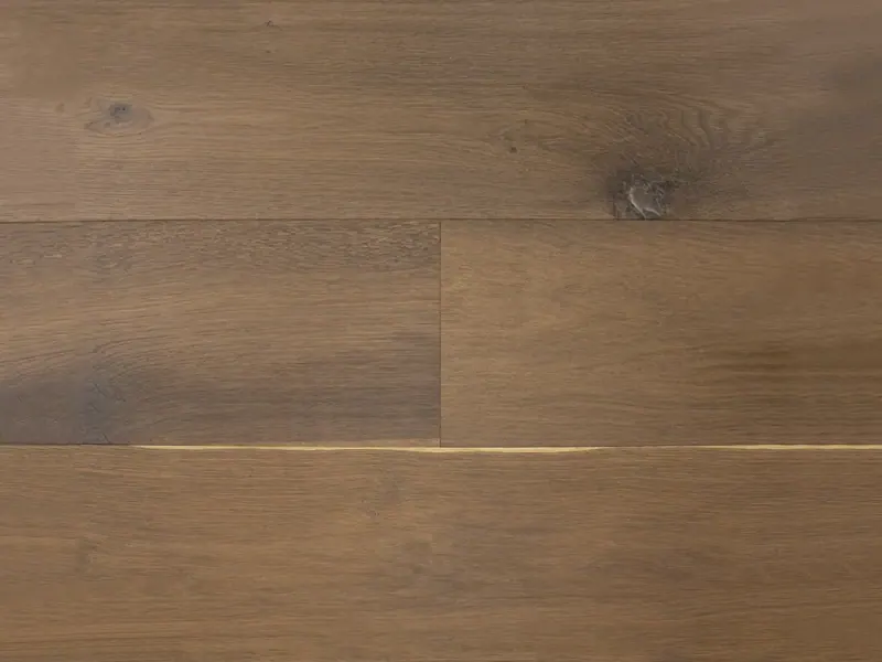 Pravada Floors Le Soleil Louvre European White Oak Engineered Hardwood, installed in a room