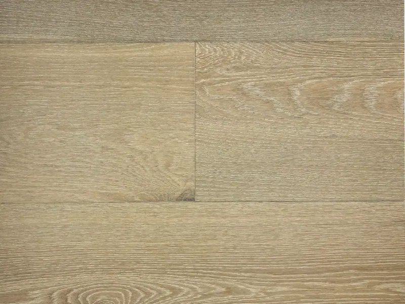Pravada Floors Artistique Moreau European White Oak Engineered Hardwood, installed in a room