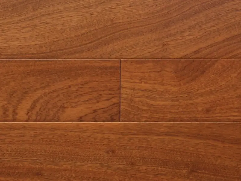 Pravada Floors Exotics Natural Sapele Engineered Hardwood, installed in a room