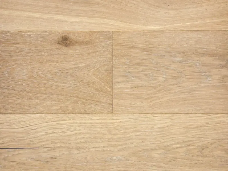 Pravada Floors Canvas Palette European White Oak Engineered Hardwood, installed in a room