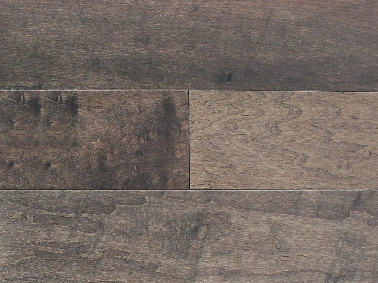 Pravada Floors Loft Steel Maple Engineered Hardwood, installed in a room