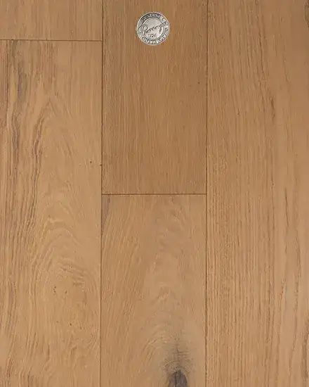Provenza Floors Affinity Engage European Oak Engineered Hardwood, installed in a room