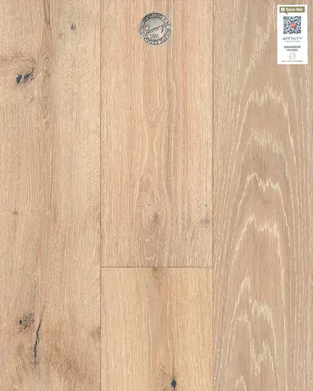 Provenza Floors Affinity Grandeur European Oak Engineered Hardwood, installed in a room