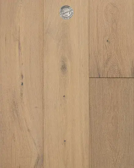 Provenza Floors Affinity Liberation European Oak Engineered Hardwood, installed in a room