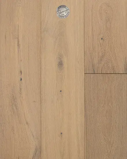 Provenza Floors Affinity Liberation European Oak Engineered Hardwood, installed in a room