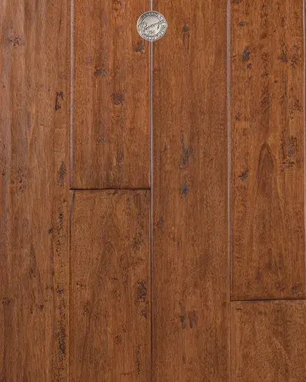 Provenza Floors Antico Auburn Hevea Engineered Hardwood, installed in a room