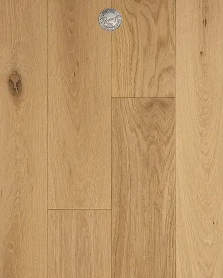 Provenza Floors Cadeau Aria European Oak Engineered Hardwood, installed in a room