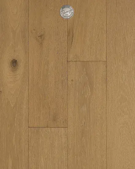 Provenza Floors Cadeau Ferro European Oak Engineered Hardwood, installed in a room