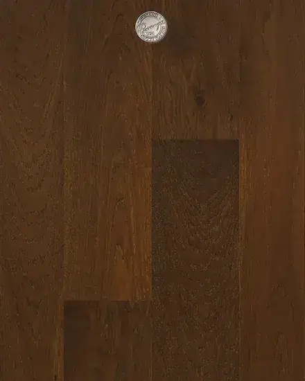Provenza Floors Cadeau Noir European Oak Engineered Hardwood, installed in a room