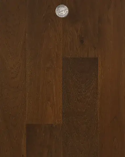 Provenza Floors Cadeau Noir European Oak Engineered Hardwood, installed in a room