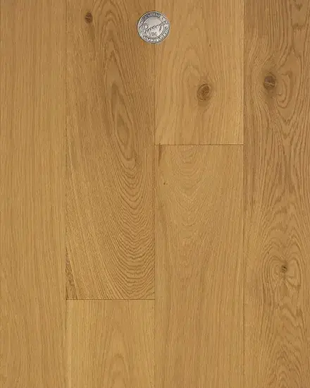 Provenza Floors Cadeau Shimmer European Oak Engineered Hardwood, installed in a room