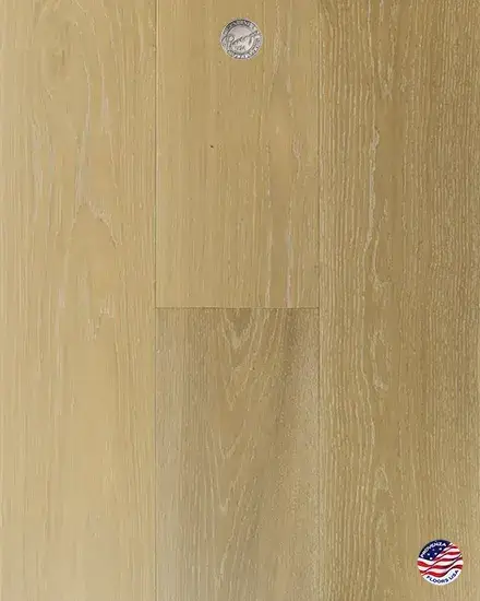 Provenza Floors Dutch Masters Mondrian European Oak Engineered Hardwood, installed in a room