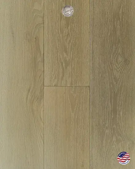 Provenza Floors Dutch Masters Vermeer European Oak Engineered Hardwood, installed in a room