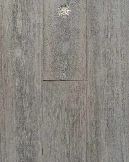 Provenza Floors Modern Rustic Moonlit Pearl Acacia Engineered Hardwood, installed in a room