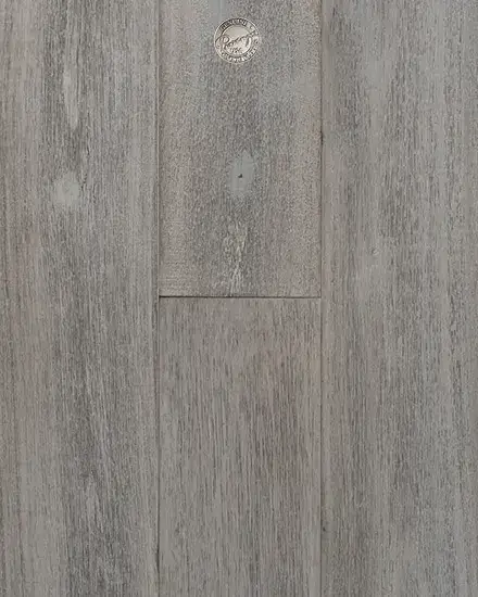 Provenza Floors Modern Rustic Moonlit Pearl Acacia Engineered Hardwood, installed in a room