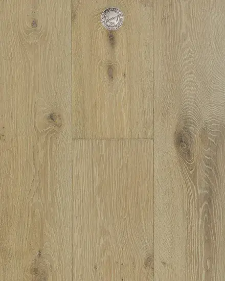 Provenza Floors New York Loft Marquee European Oak Engineered Hardwood, installed in a room