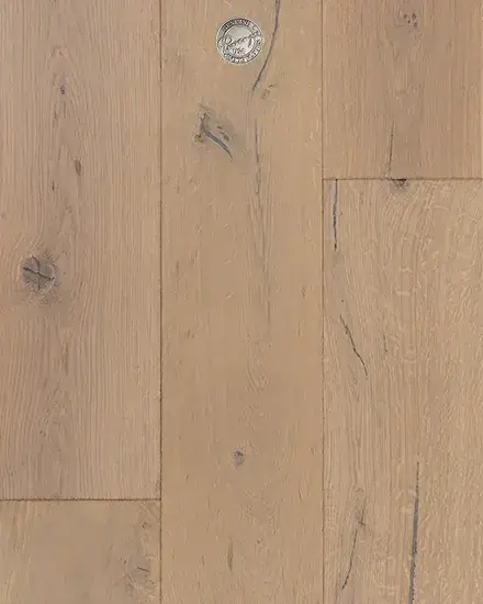 Provenza Floors Old World Fossil Stone Oak Engineered Hardwood, installed in a room