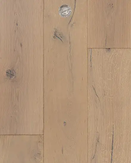Provenza Floors Old World Fossil Stone Oak Engineered Hardwood, installed in a room