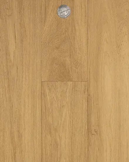Provenza Floors Opia Echo European Oak Engineered Hardwood, installed in a room