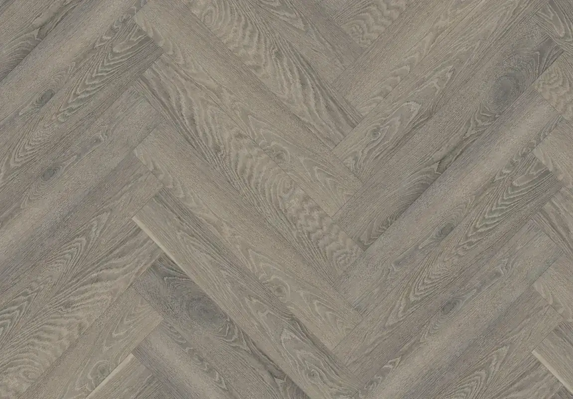 SLCC Flooring Celeste Herringbone Valence European Oak Engineered Hardwood, installed in a room