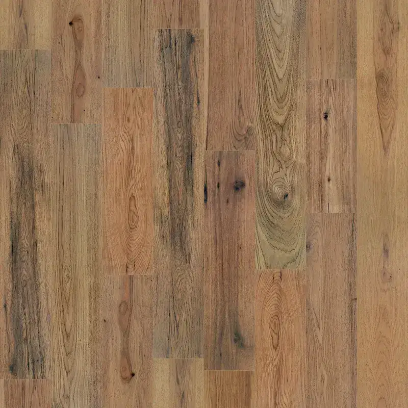 SLCC Flooring West Winds Premium Liano Hickory Engineered Hardwood, installed in a room