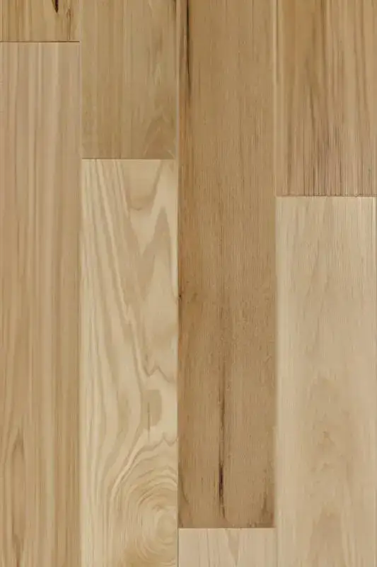 SLCC Flooring Solids Carya Hickory Solid Hardwood, installed in a room