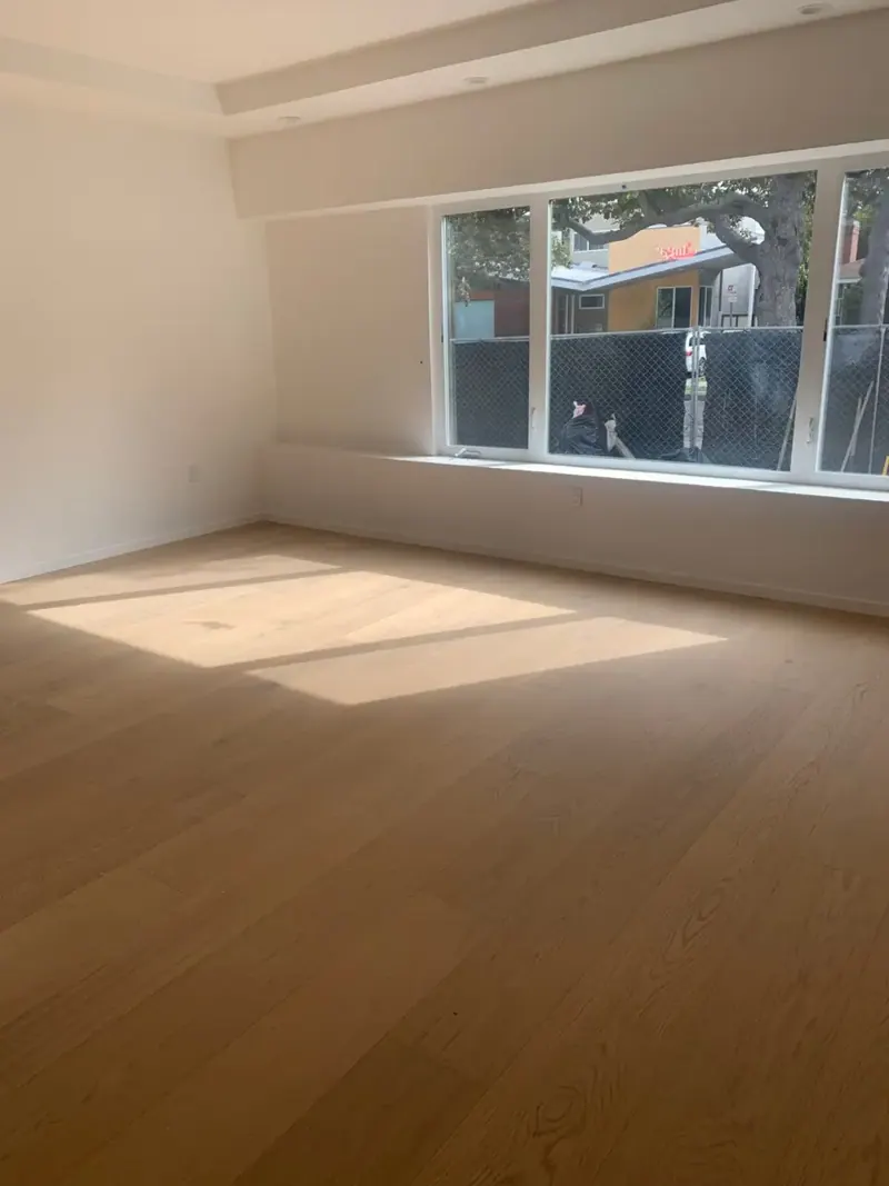 Sonoma Wood Floors Coastal Beach Side European Oak Engineered Hardwood, installed in a room