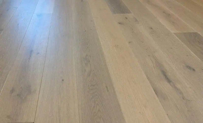 Sonoma Wood Floors Mission Castillo European Oak Engineered Hardwood, installed in a room