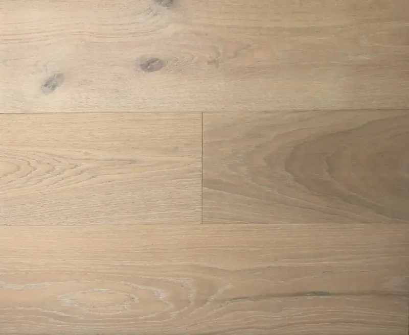 Sonoma Wood Floors Mission Perlas European Oak Engineered Hardwood, installed in a room