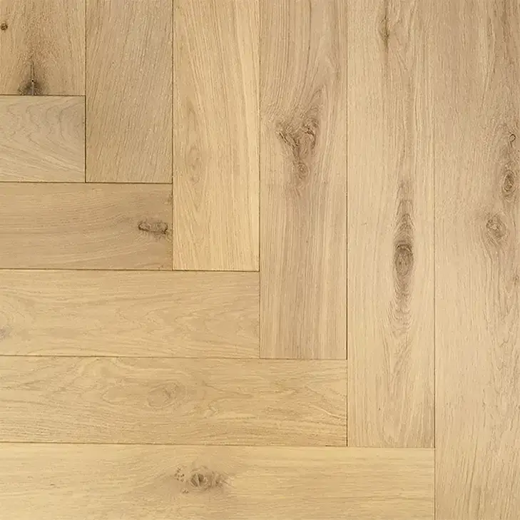 Urbanfloor Timbertop Absolute Herringbone European Oak Engineered Hardwood, installed in a room