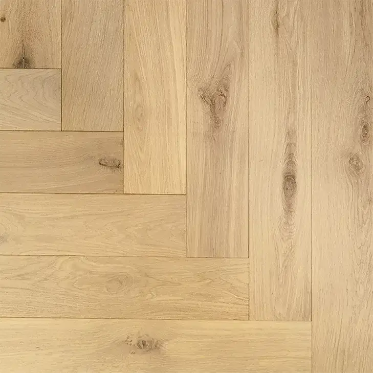 Urbanfloor Timbertop Absolute Herringbone European Oak Engineered Hardwood, installed in a room