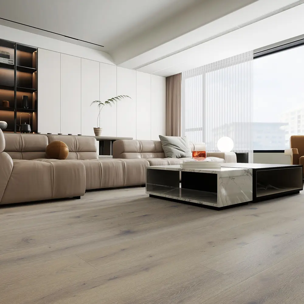 Anthony Van Dyck Lusso 215 Oak Engineered Hardwood, installed in a room