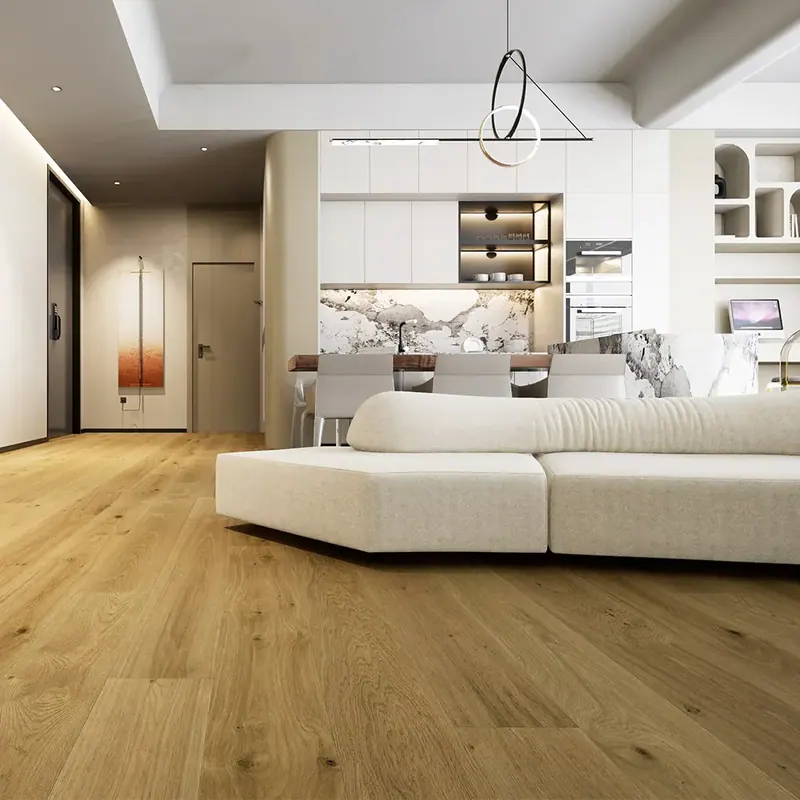 Anthony Van Dyck Lusso 231 Oak Engineered Hardwood, installed in a room