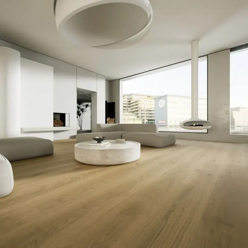 Anthony Van Dyck Progettista 107 Oak Engineered Hardwood, installed in a room