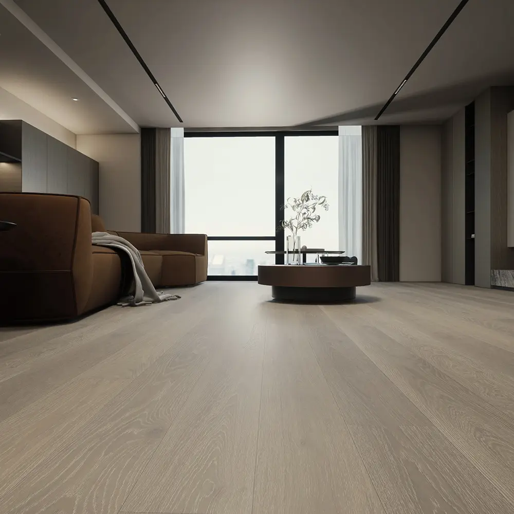 Anthony Van Dyck Progettista 109 Oak Engineered Hardwood, installed in a room