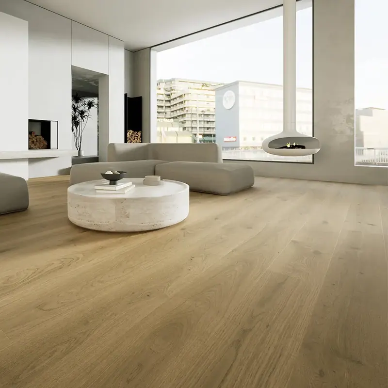 Anthony Van Dyck Villa 304 Oak Engineered Hardwood, installed in a room