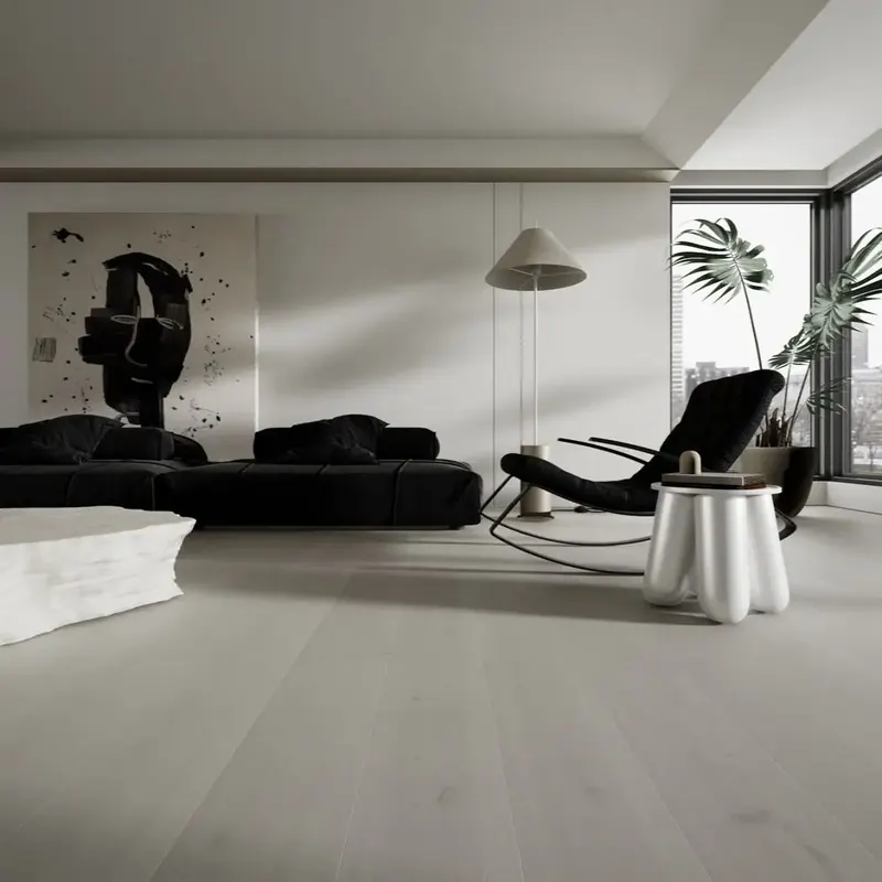 Anthony Van Dyck Villa 305 Oak Engineered Hardwood, installed in a room
