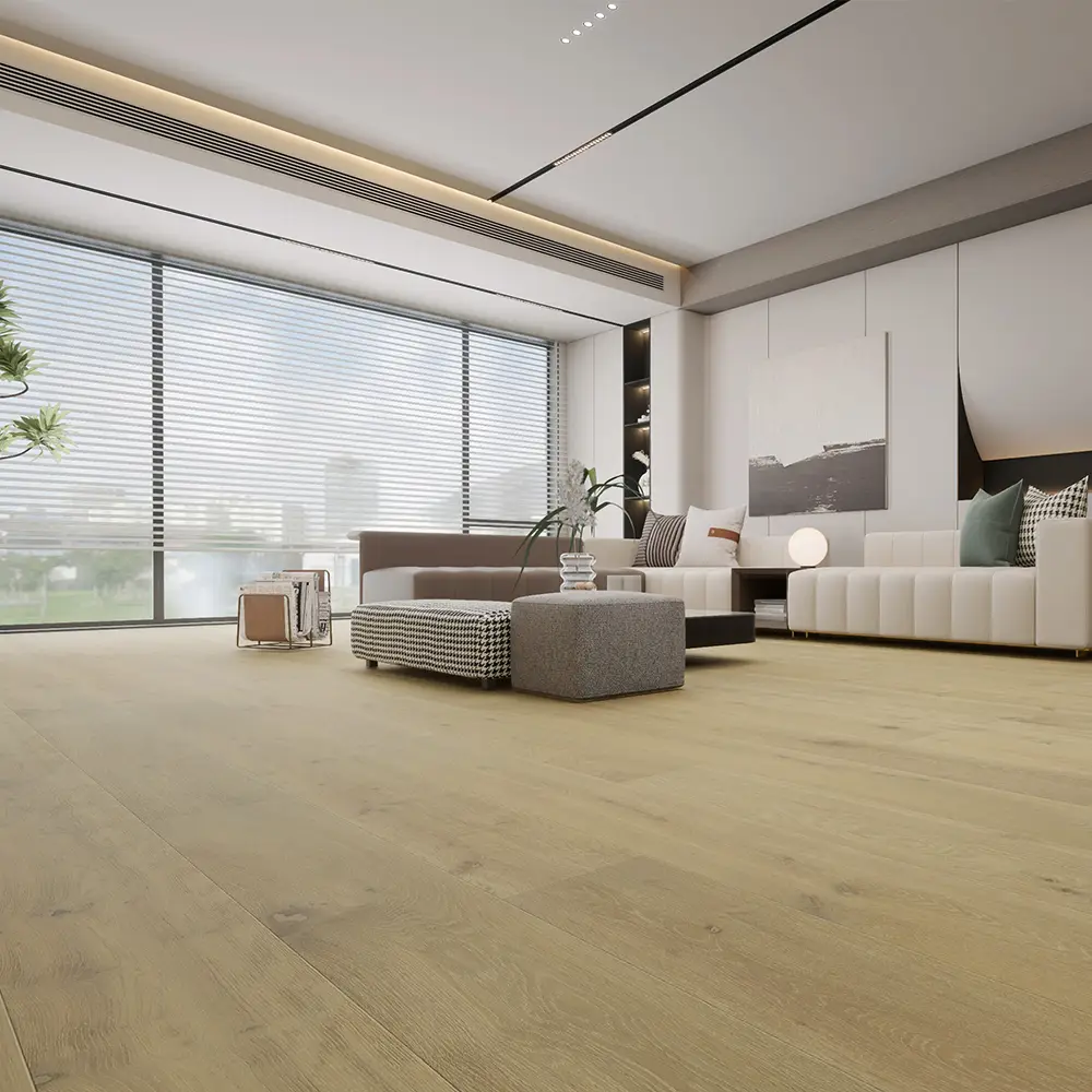 Anthony Van Dyck Villa 307 Oak Engineered Hardwood, installed in a room