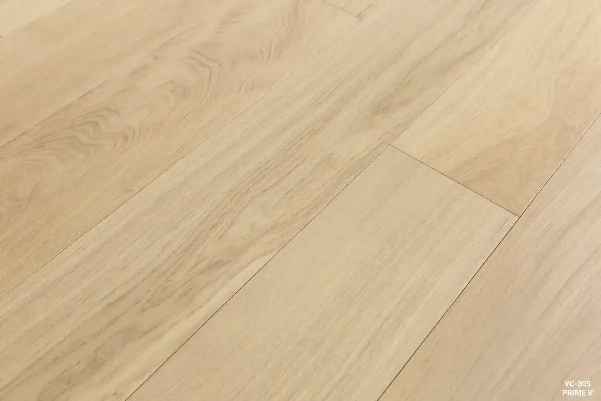 Vellichor Floors Prime V European Oak Engineered Hardwood, installed in a room