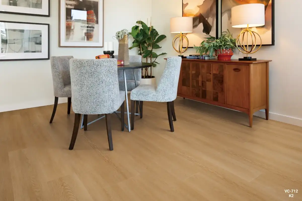 Vellichor Floors Summit K2 SPC Flooring, installed in a room