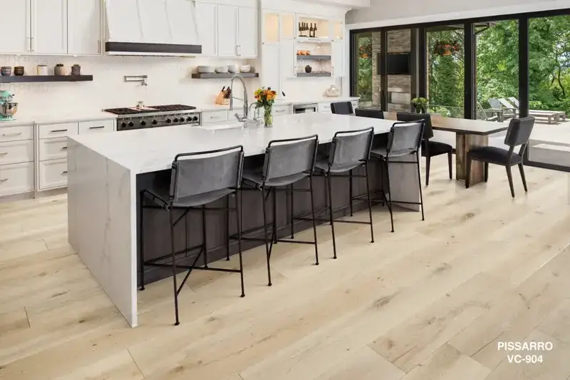 Vellichor Floors Artist Pissarro European Oak Engineered Hardwood, installed in a room