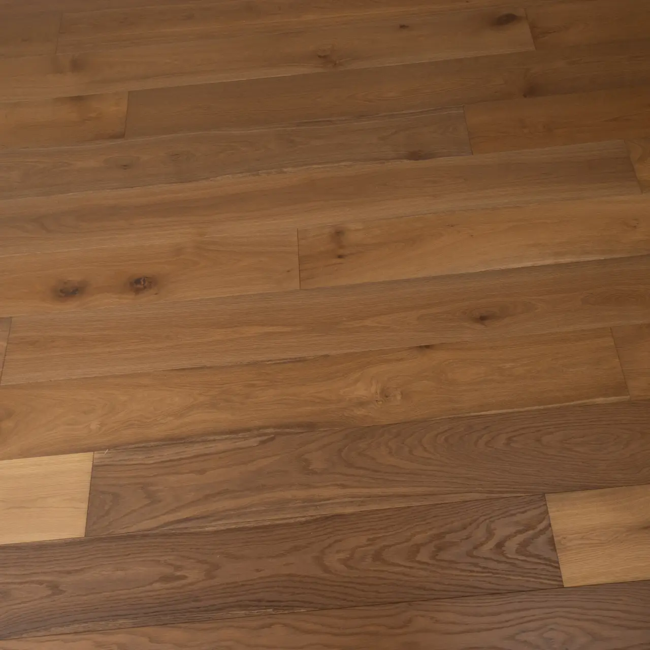 Villagio Wood Floors Victoria Corno European white oak Engineered Hardwood, installed in a room
