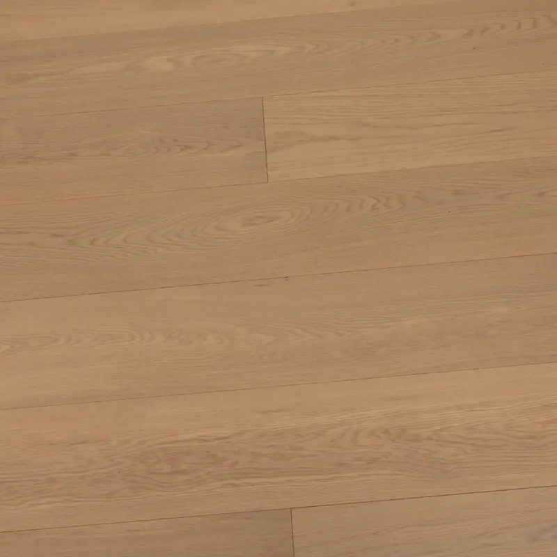 Villagio Wood Floors Casa Bianca Crema European white oak Engineered Hardwood, installed in a room