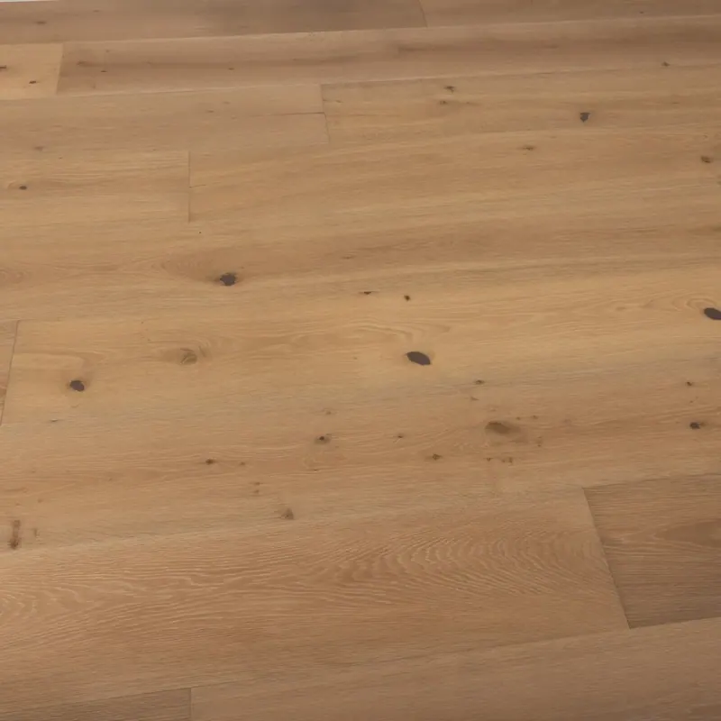 Villagio Wood Floors Del Mare Faenza European white oak Engineered Hardwood, installed in a room