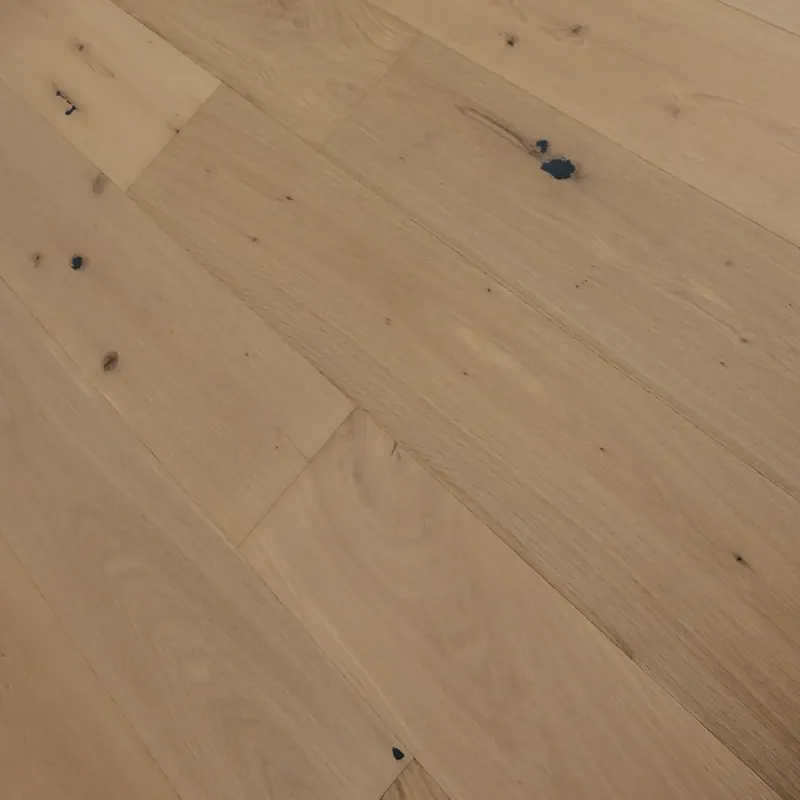 Villagio Wood Floors Del Mare Ferrara European white oak Engineered Hardwood, installed in a room